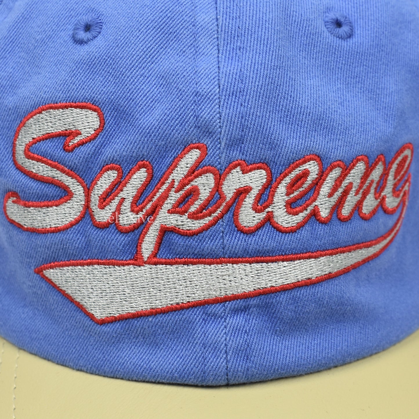Supreme - Leather Visor 6-Panel Hat (Light Blue)