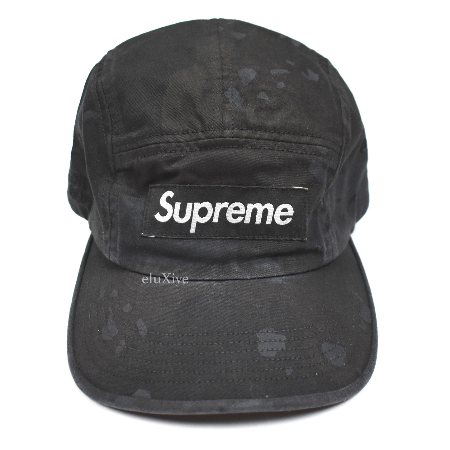 Supreme - Black Box Logo Overdyed Camo Hat