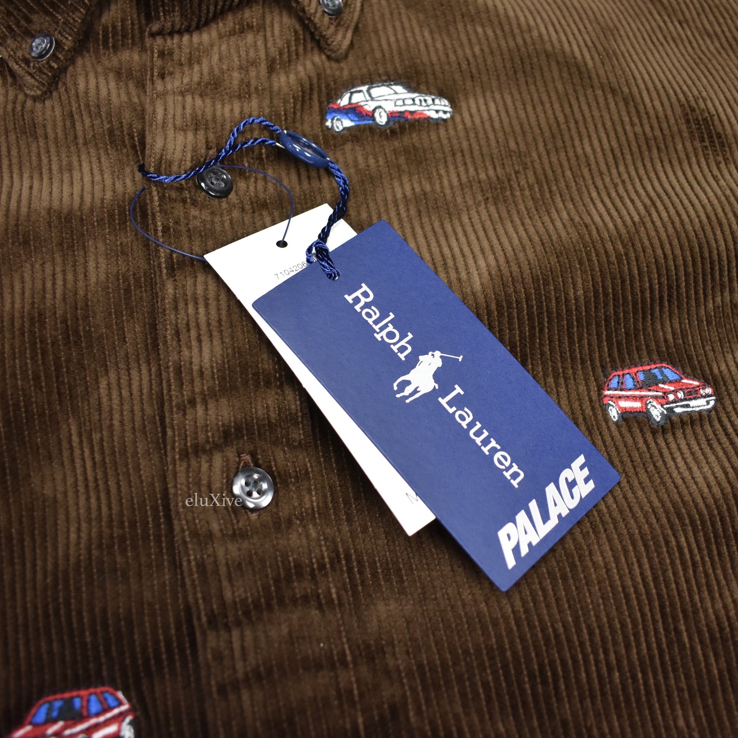 Palace x Ralph Lauren - Brown Car Embroidered Shirt