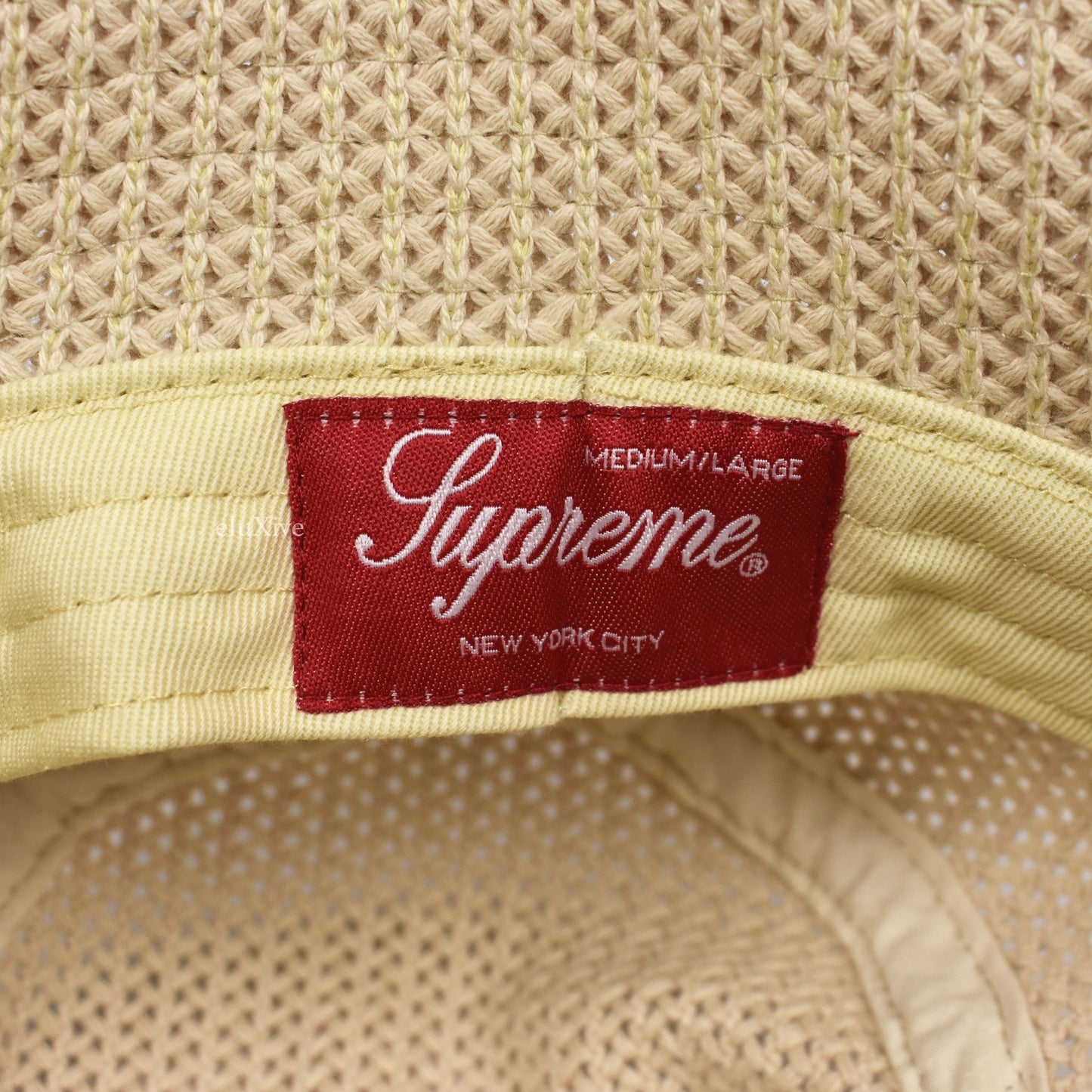 Supreme - String Bucket Hat (Natural)
