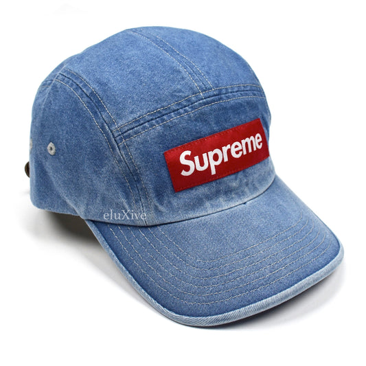 Supreme - Red Box Logo Denim Hat (SS21)