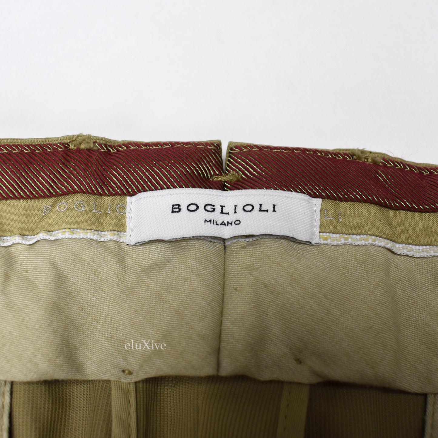 Boglioli - Tan Striped Cotton Pants