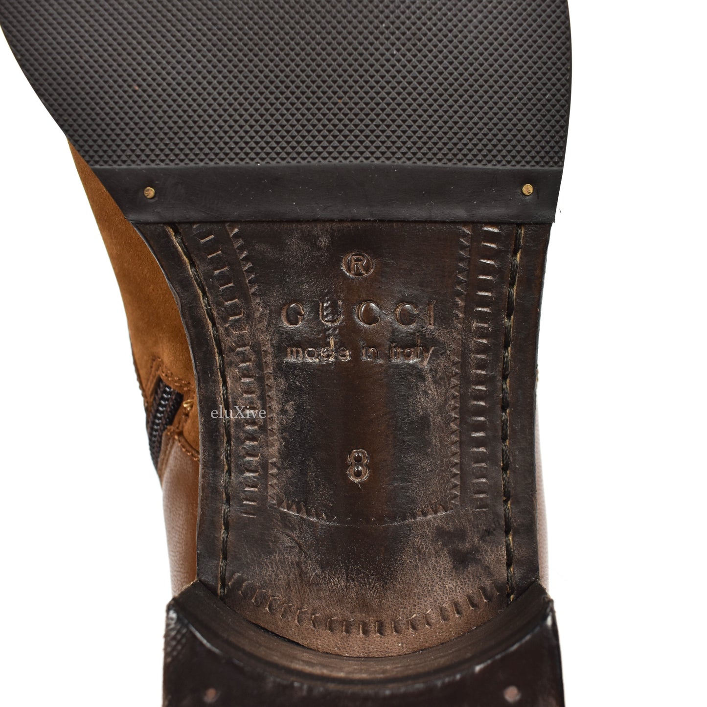 Gucci - Brown Suede 'Moloch' Western Boots