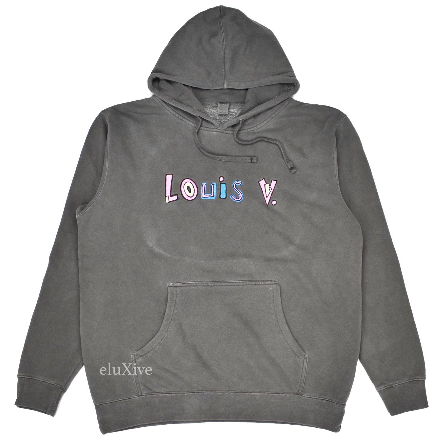 Mega Yacht - 'Louis V' Logo Embroidered Hoodie
