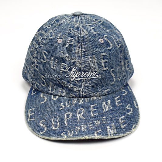 Supreme - Warped Denim Logo Jacquard Hat