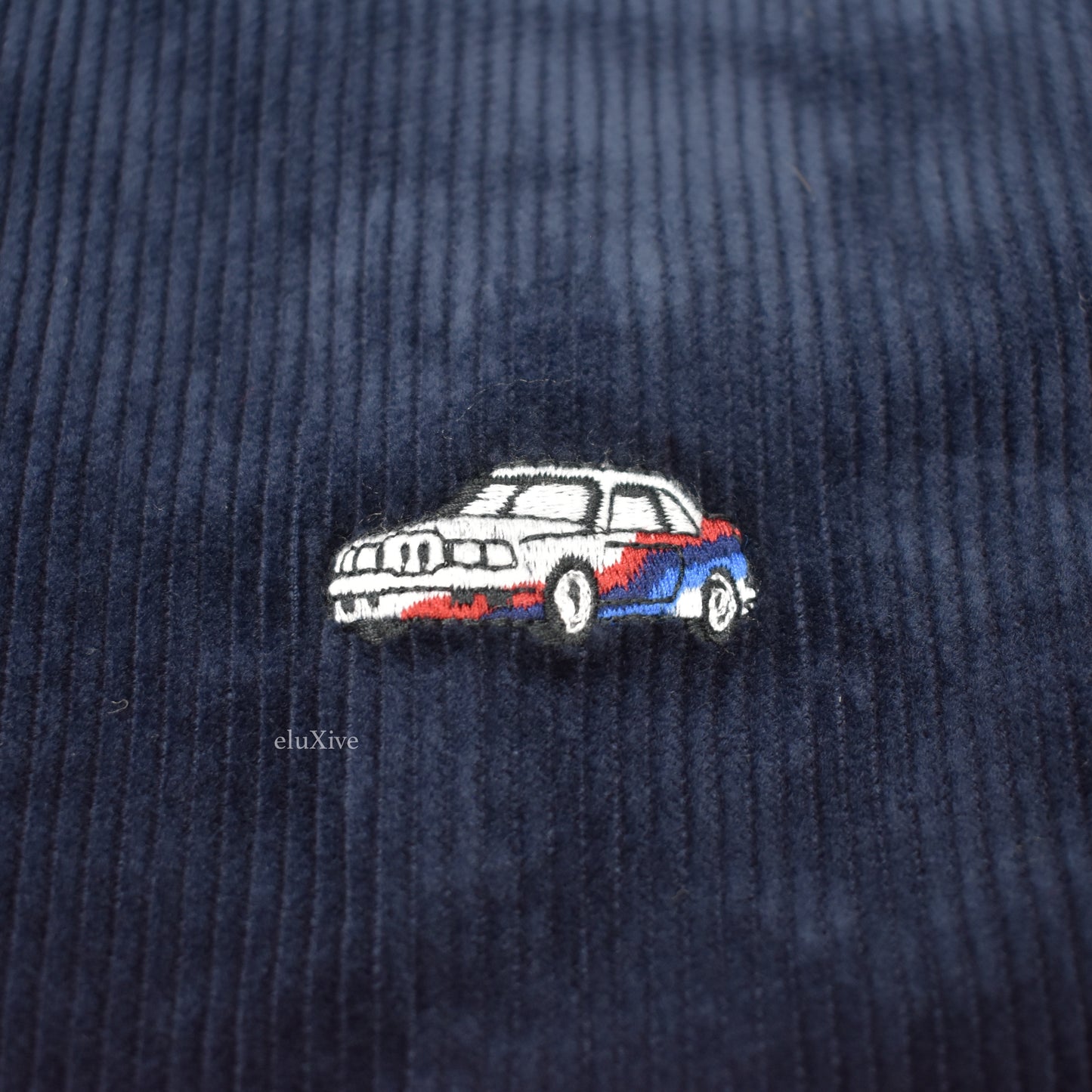 Palace x Ralph Lauren - Navy Car Embroidered Shirt