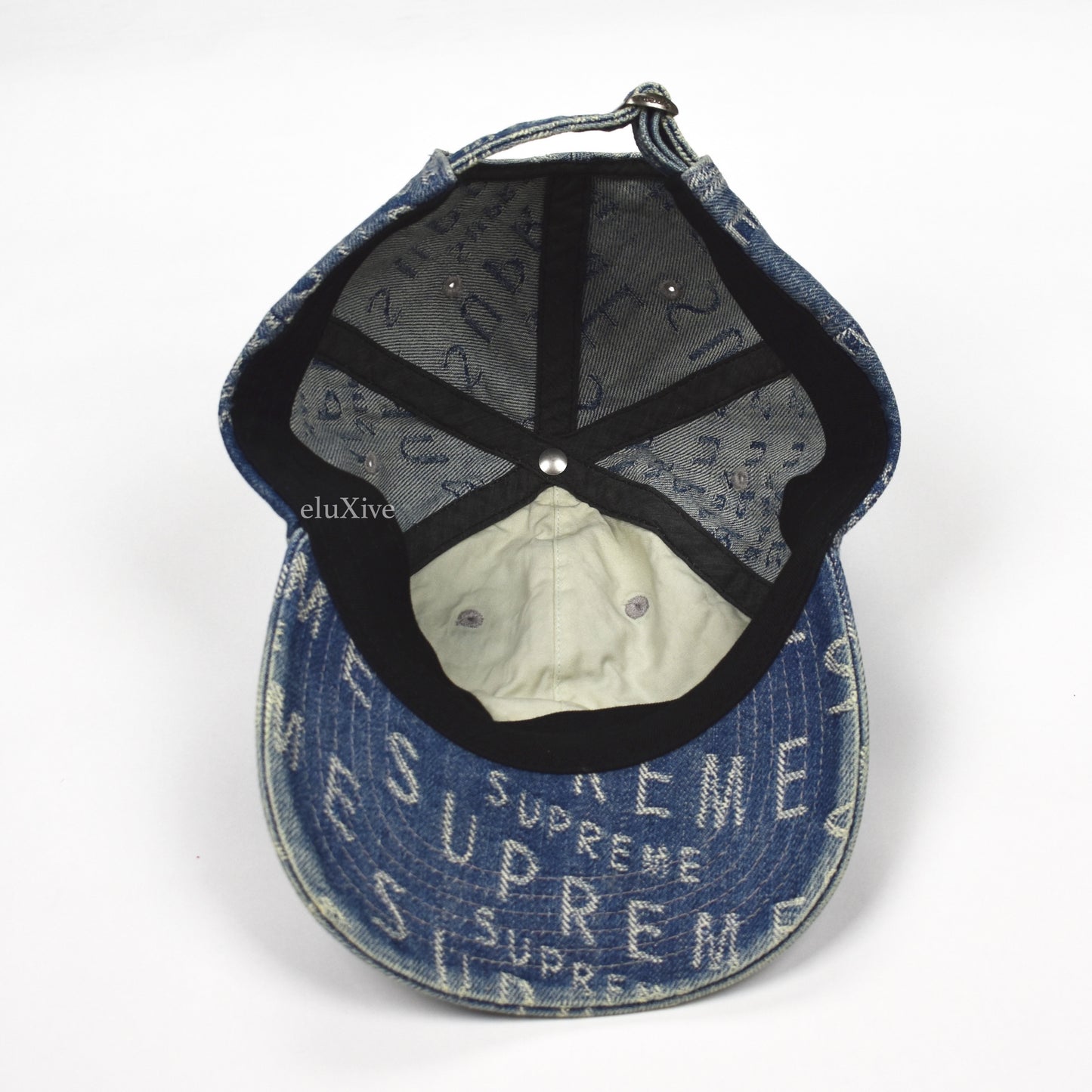 Supreme - Warped Denim Logo Jacquard Hat