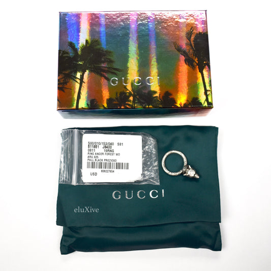 Gucci - Silver Anger Forest Wolf Ring