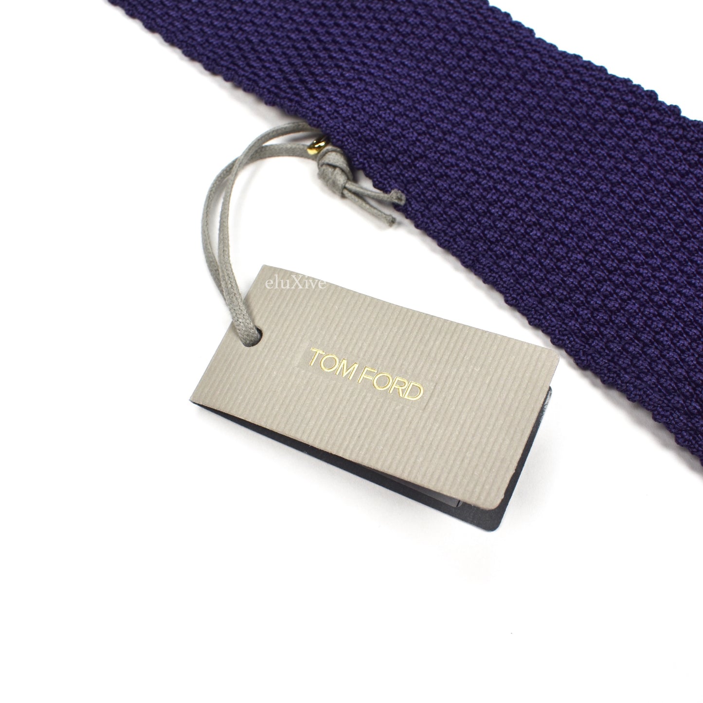 Tom Ford - Dark Purple Silk Knit Tie