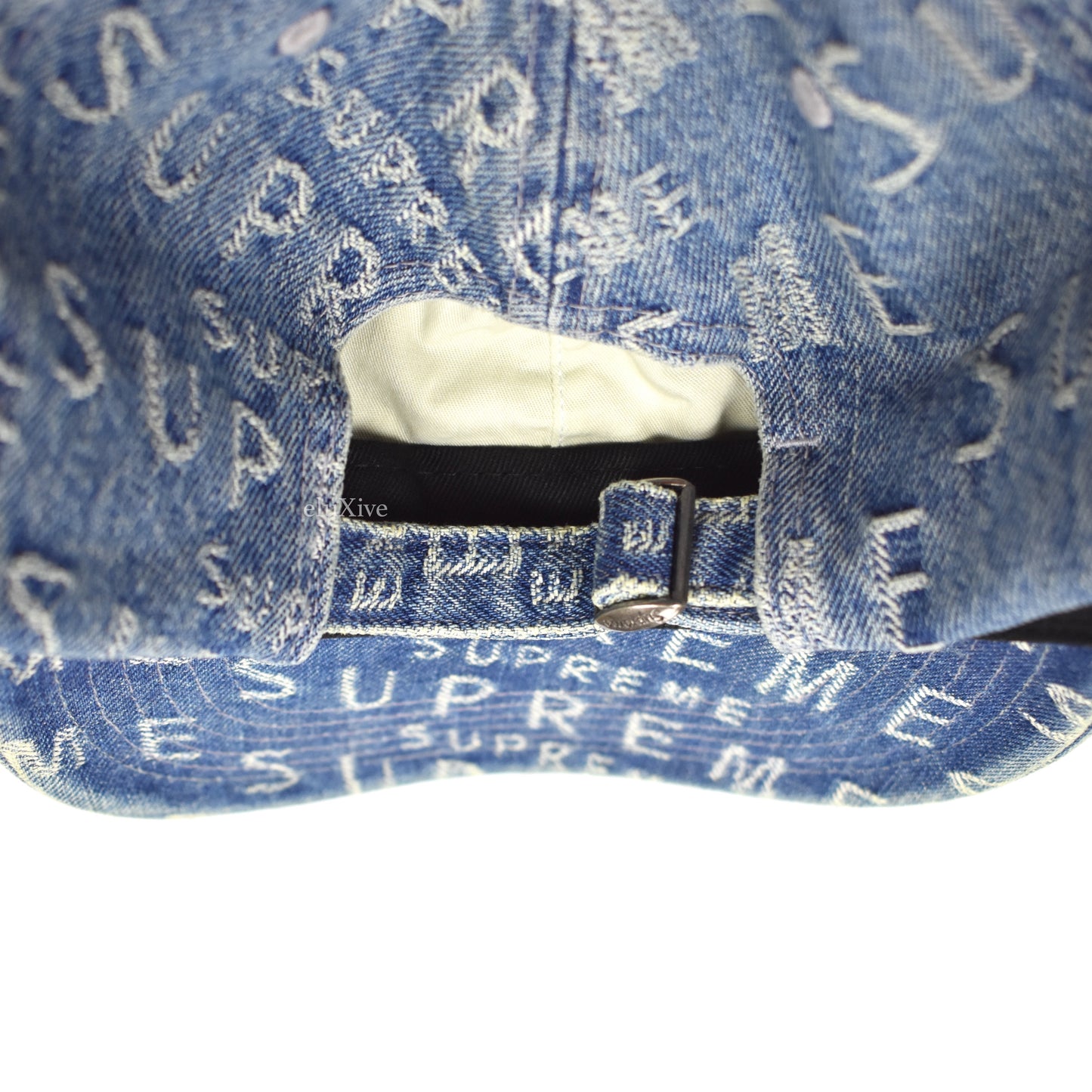 Supreme - Warped Denim Logo Jacquard Hat