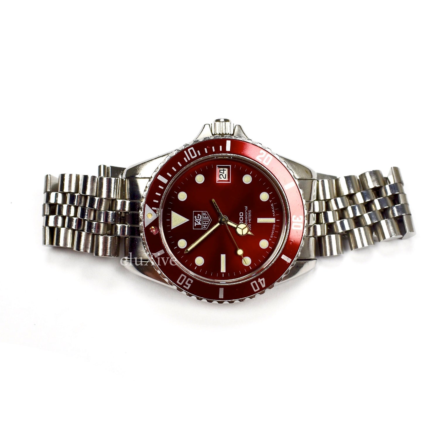 Tag Heuer 1000 Professional Diver Watch Red Dial eluXive