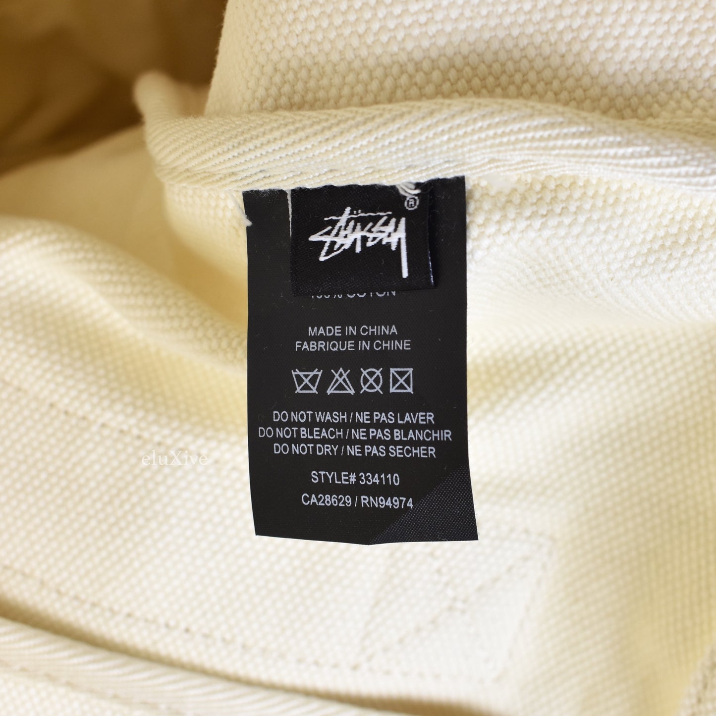 Comme des Garcons x Stussy - Surfman Logo Tote Bag (Cream)