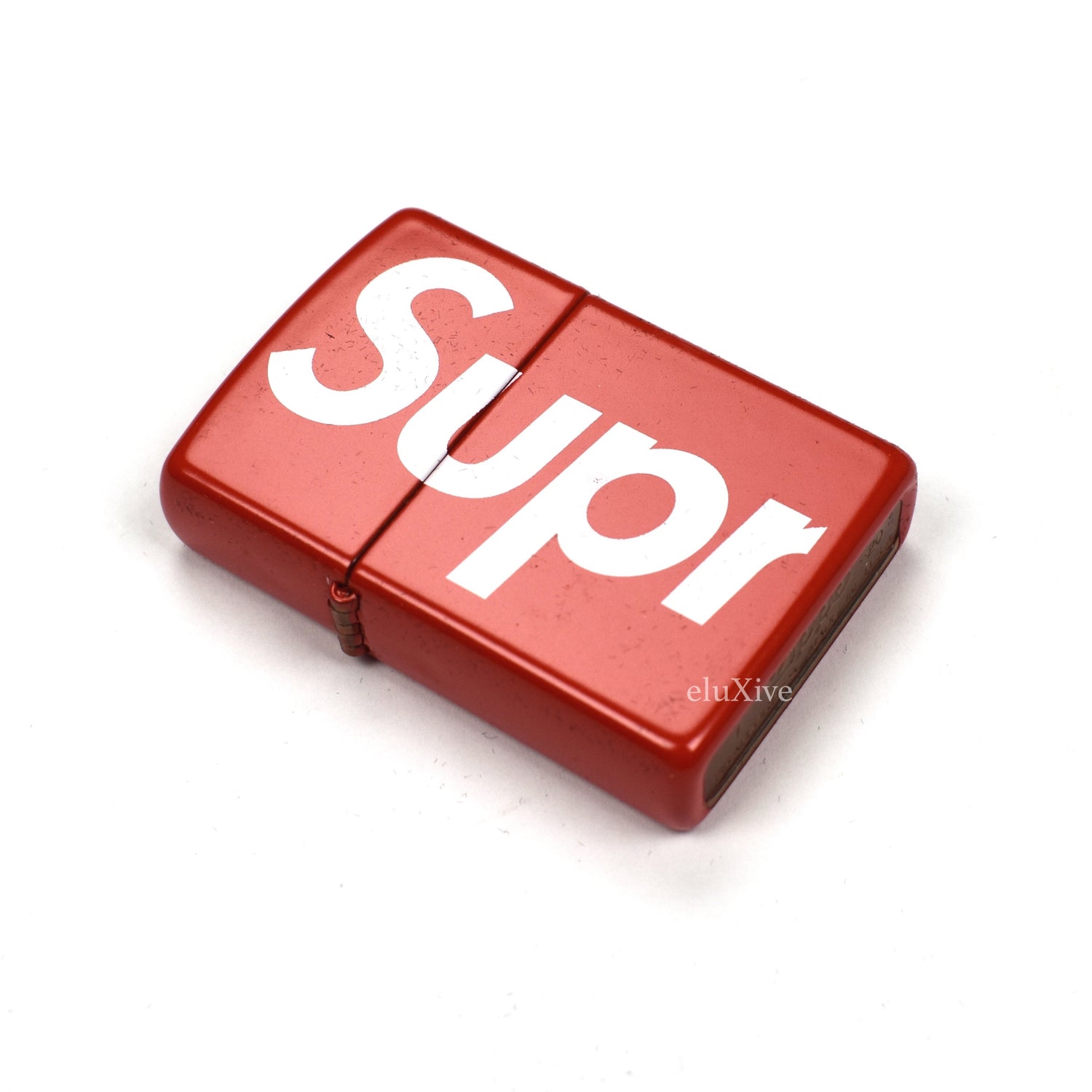 Supreme SS18 Supreme Box Logo Zippo Lighter Red NYC SUPREME IN HAND