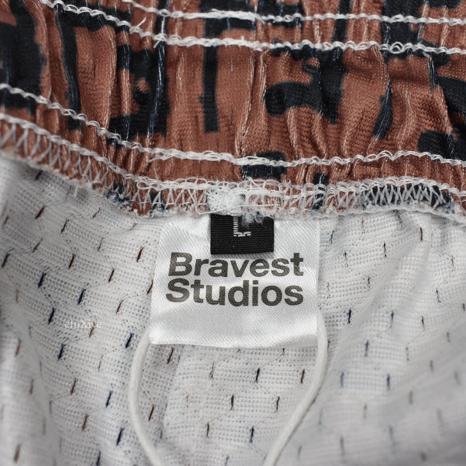 Bravest Studios, Shorts, Bravest Studios Dior Print Shorts White And Gray