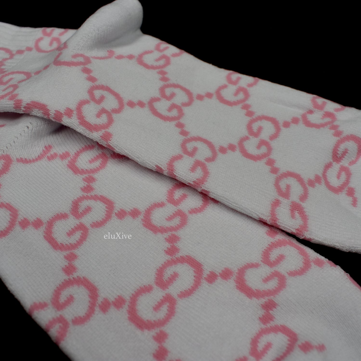 Imran Potato - Tie-Dye 'Gucci' Logo Knit Socks – eluXive