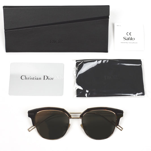 Dior - Champagne Lens Tensity Clubmaster Sunglasses