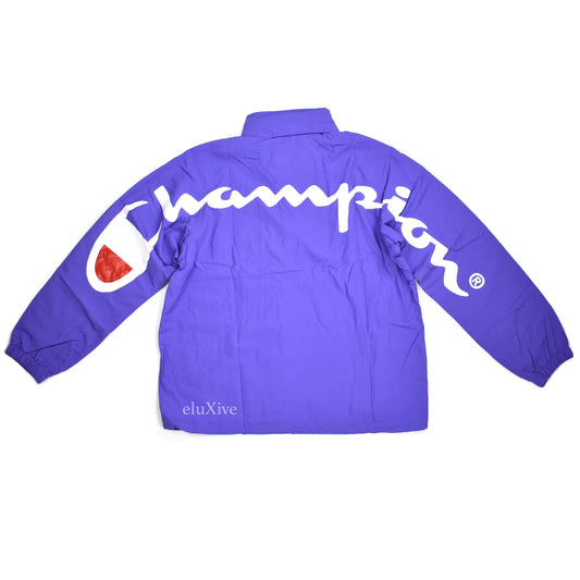 Supreme x Champion - Big Logo Track Jacket (Light Purple)