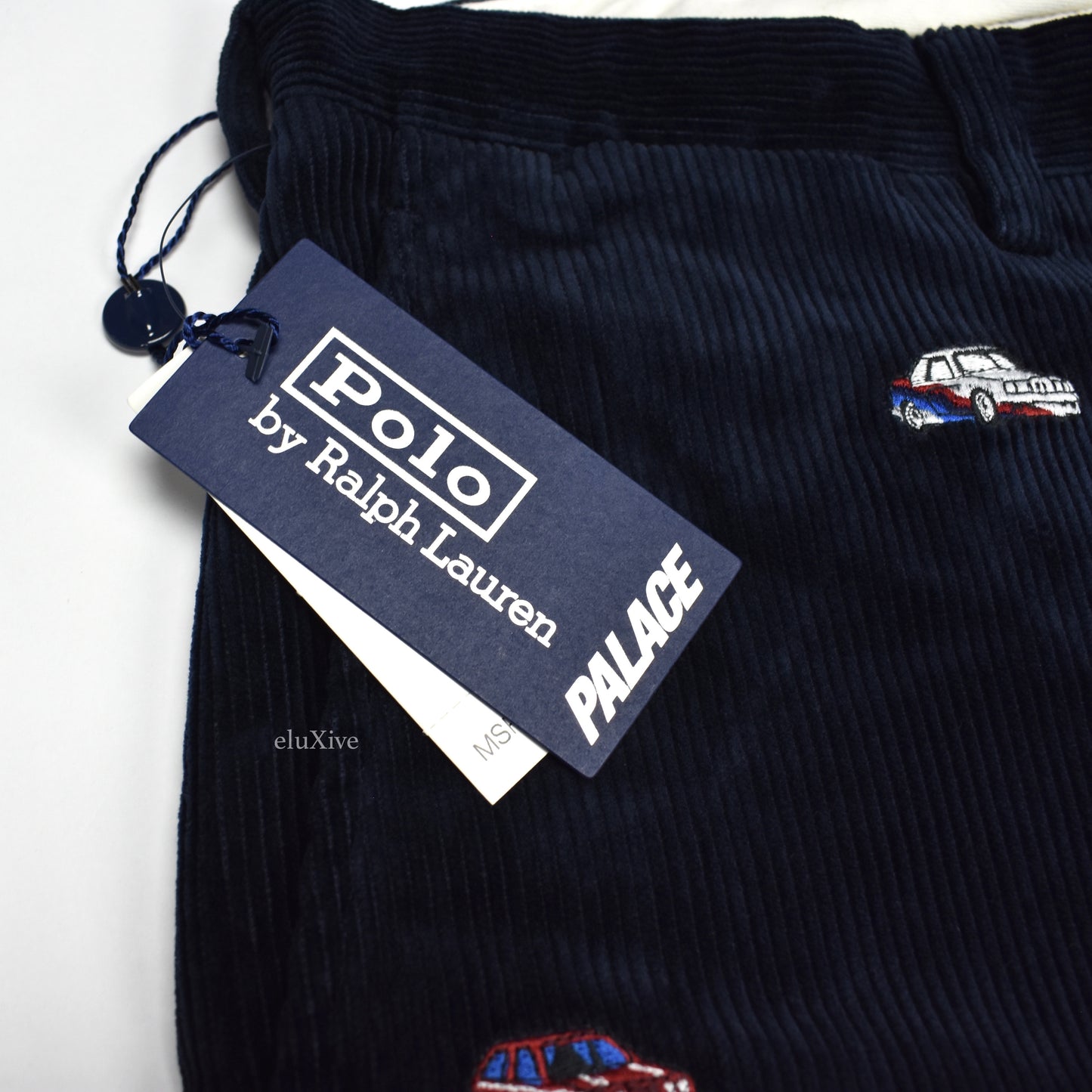 Palace x Ralph Lauren - Navy Car Emboridered Pants