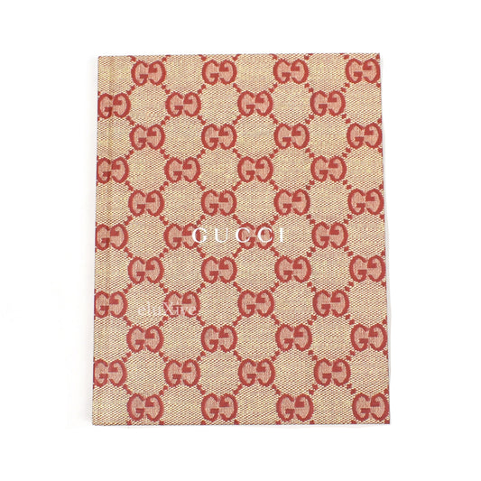 Gucci - Red GG Monogram Logo Notebook