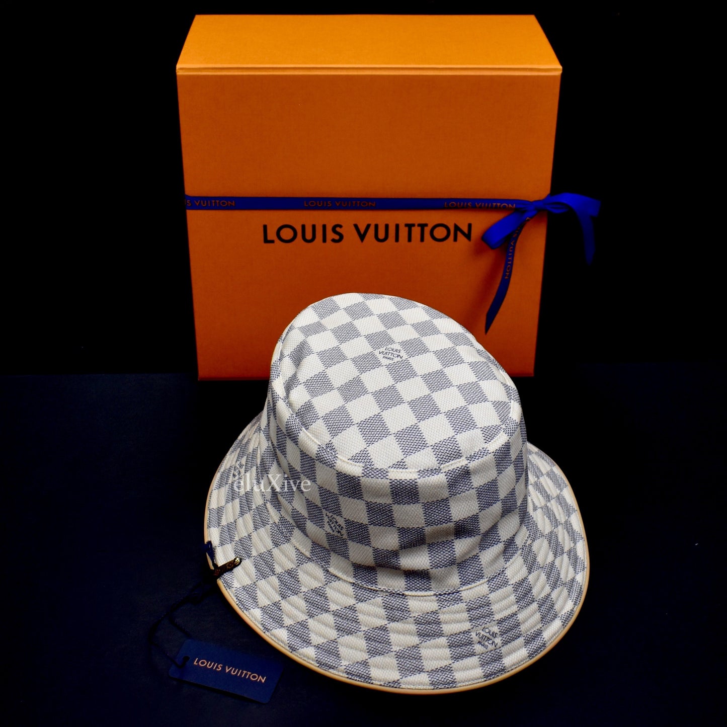 Louis Vuitton - Damier Azur Logo Bucket Hat
