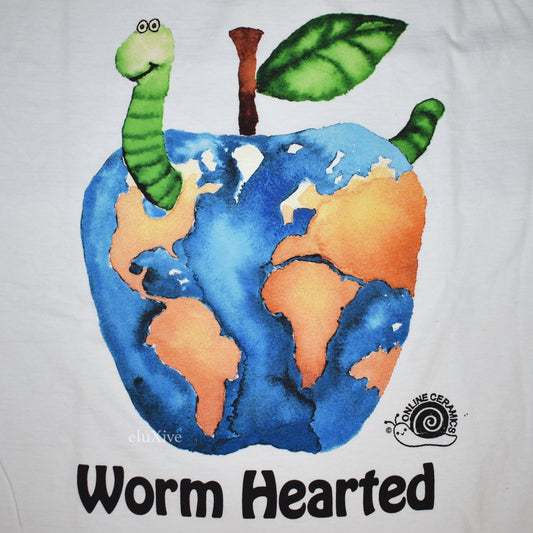 Online Ceramics - White Worm Hearted T-Shirt
