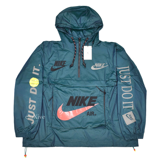 Nike x Cactus Plant Flea Market - Logo Print Anorak Jacket (Teal)