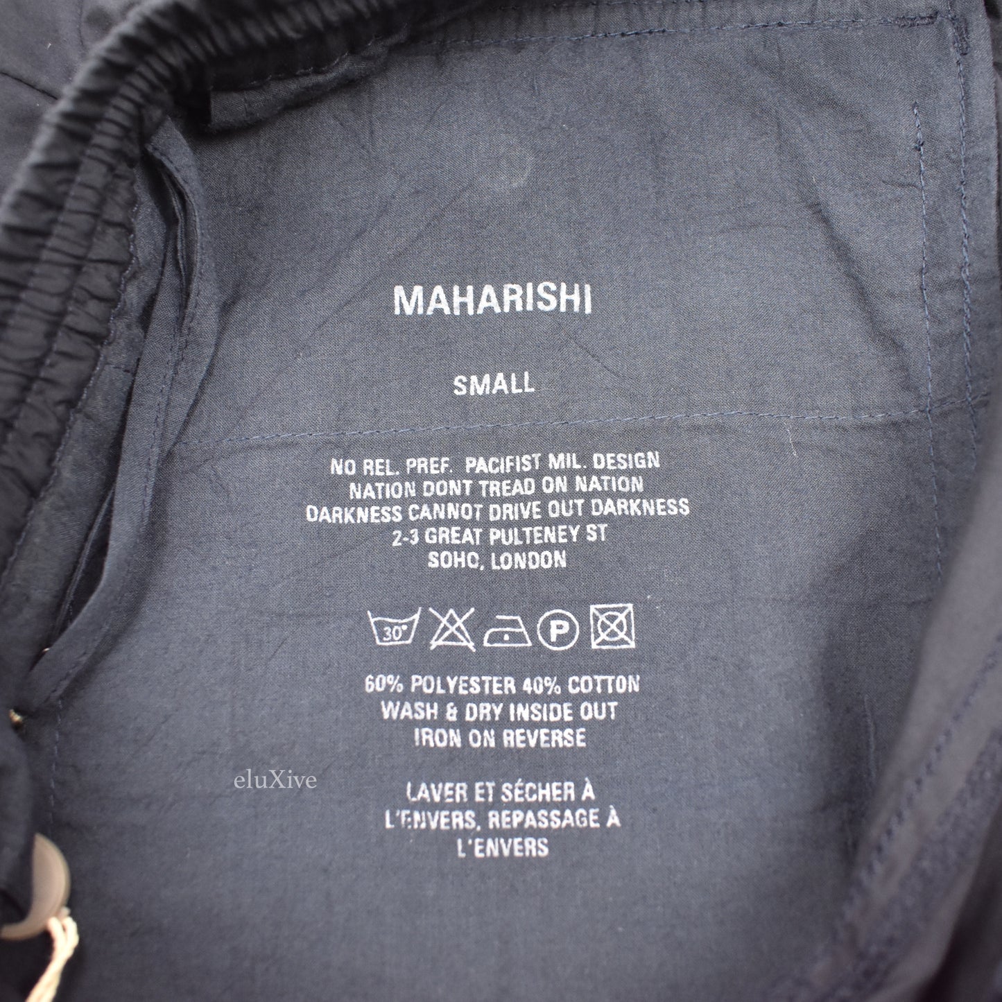 Maharishi - Navy Dragon Embroidered Shorts