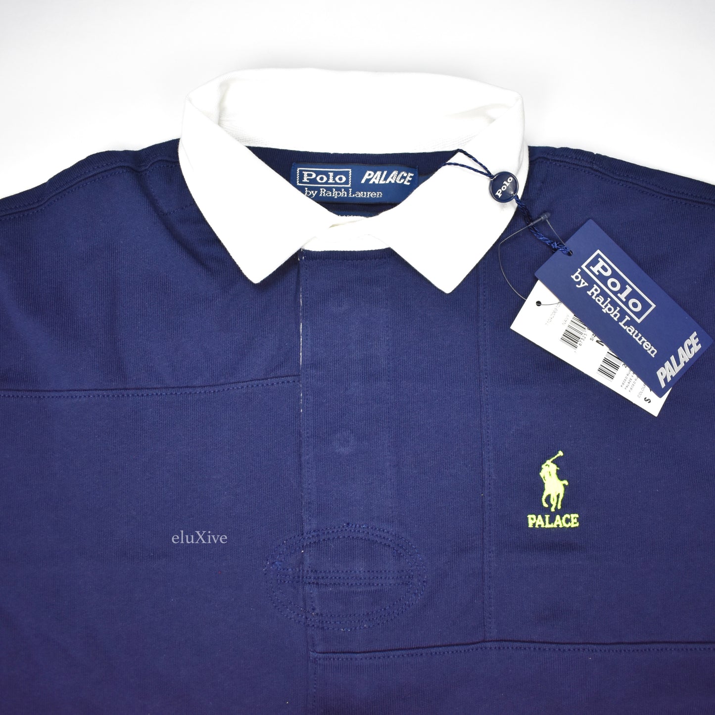 Palace x Ralph Lauren - Navy Patchwork Rugby Shirt