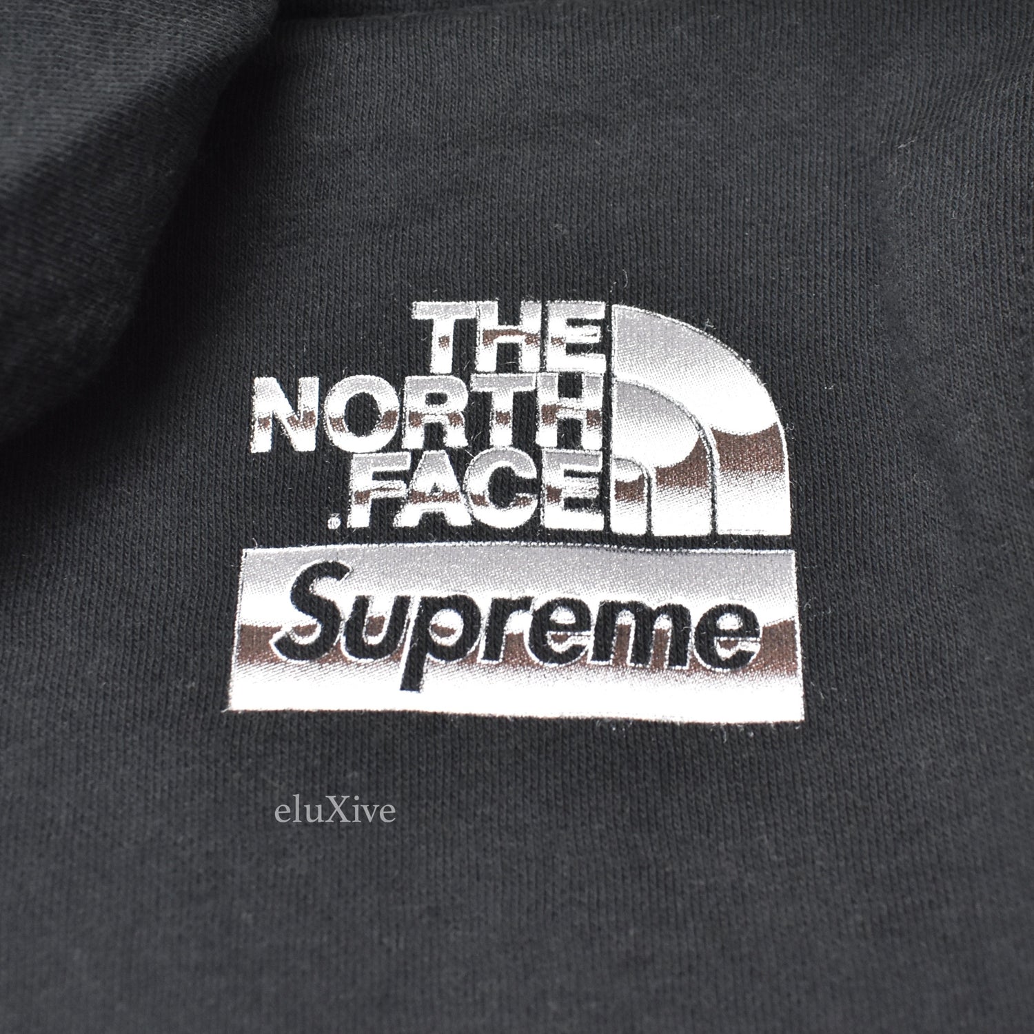 Supreme x The North Face Metallic Logo Hooded Sweatshirt 'White' | Men's Size L