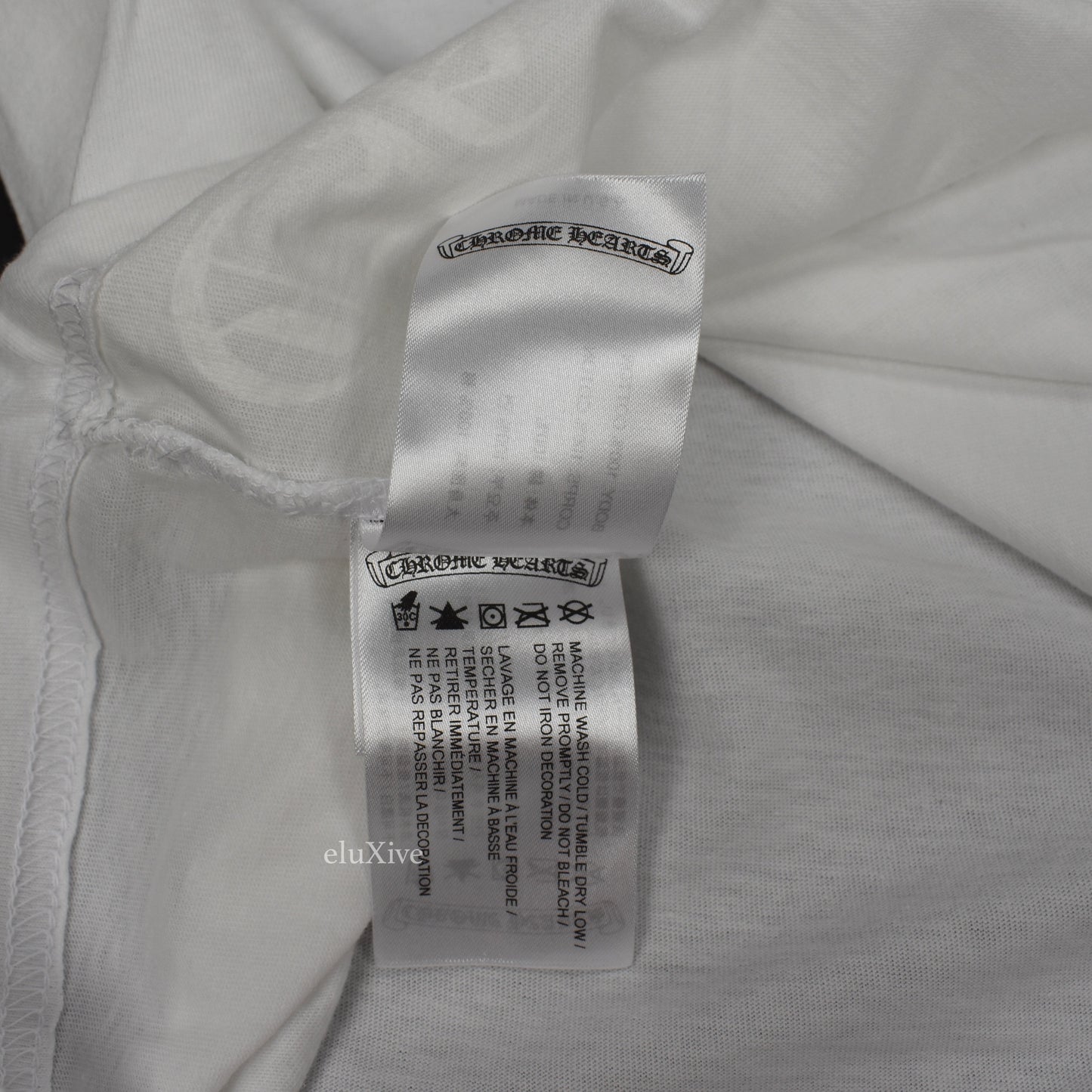 Chrome Hearts - Multicolor Cross Logo Cemetary L/S T-Shirt (White)