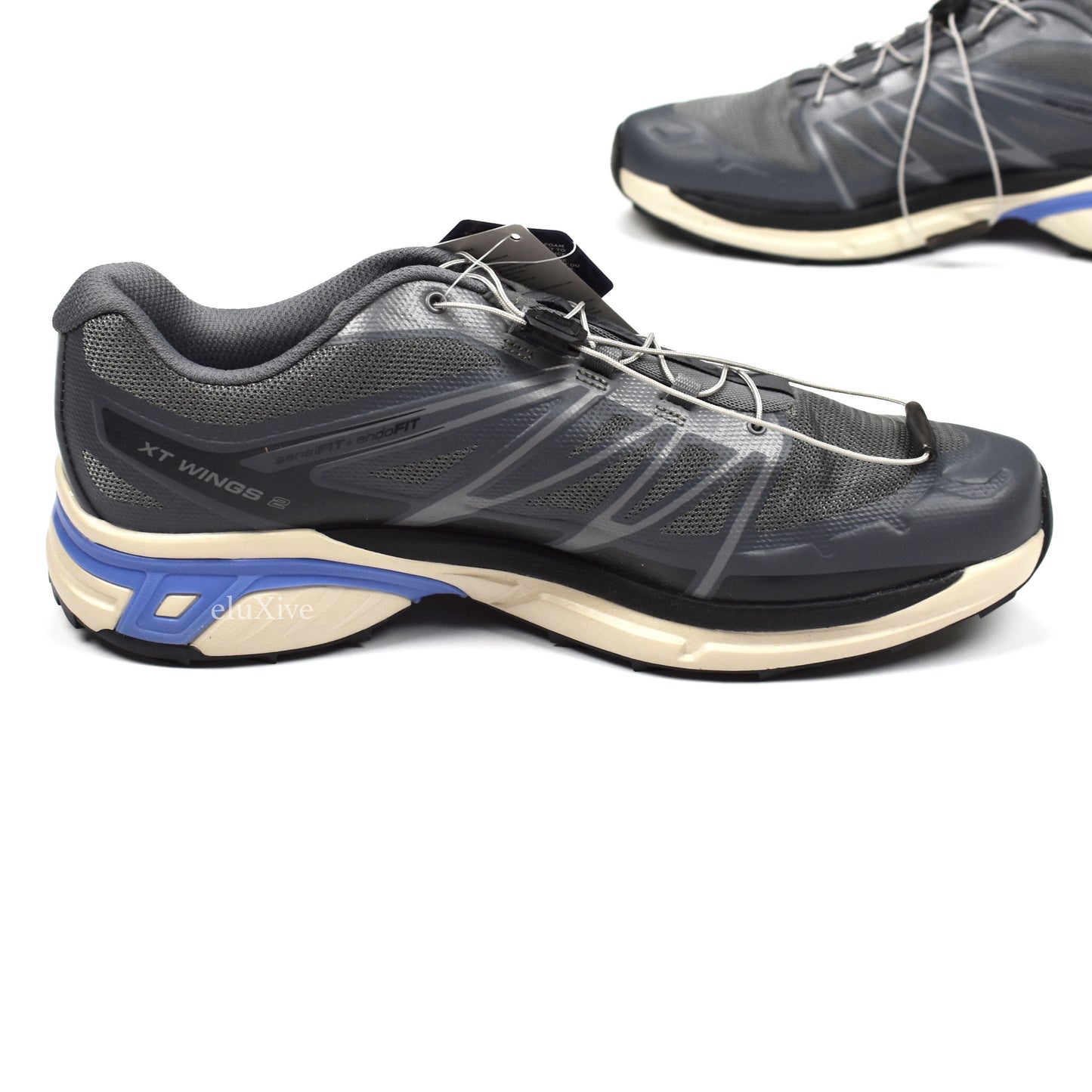 Salomon - Wings XT-2 Trail Sneakers (Silver/Blue)