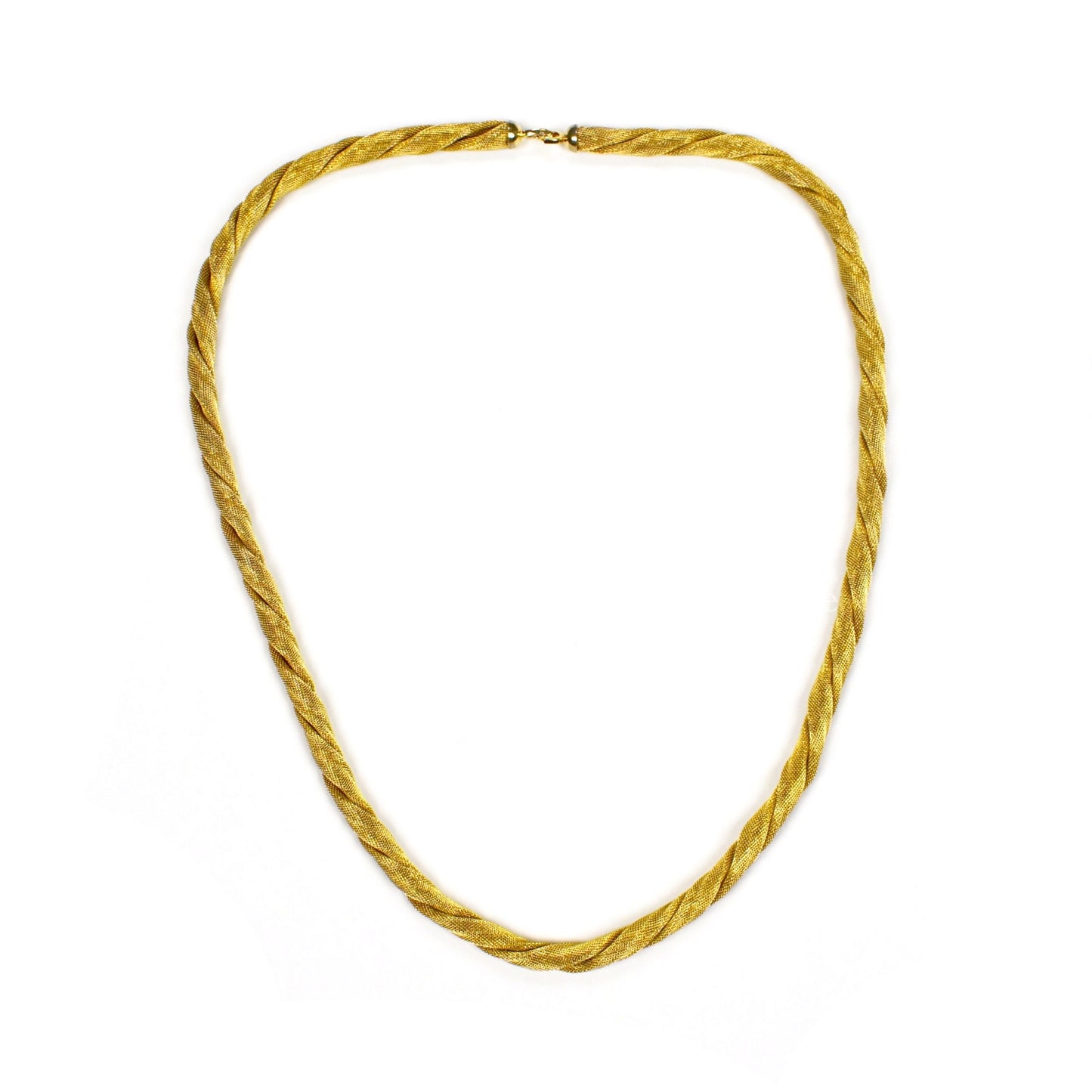 Dior - 70's Gold Mesh Rope Chain Necklace