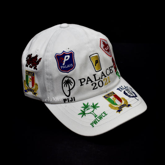 Palace - Rugger Bugger Logo Embroidered Hat (White)