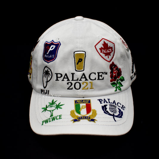 Palace - Rugger Bugger Logo Embroidered Hat (White)