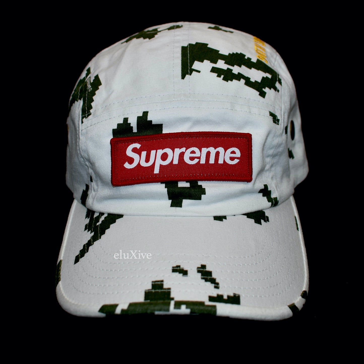 Supreme - Red Box Logo Russian Camo Military Hat (White)