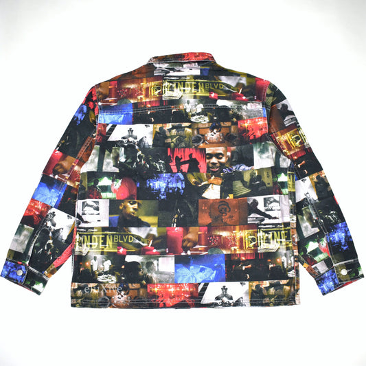 Supreme - Nas / DMX Photo Collage Print Chore Coat