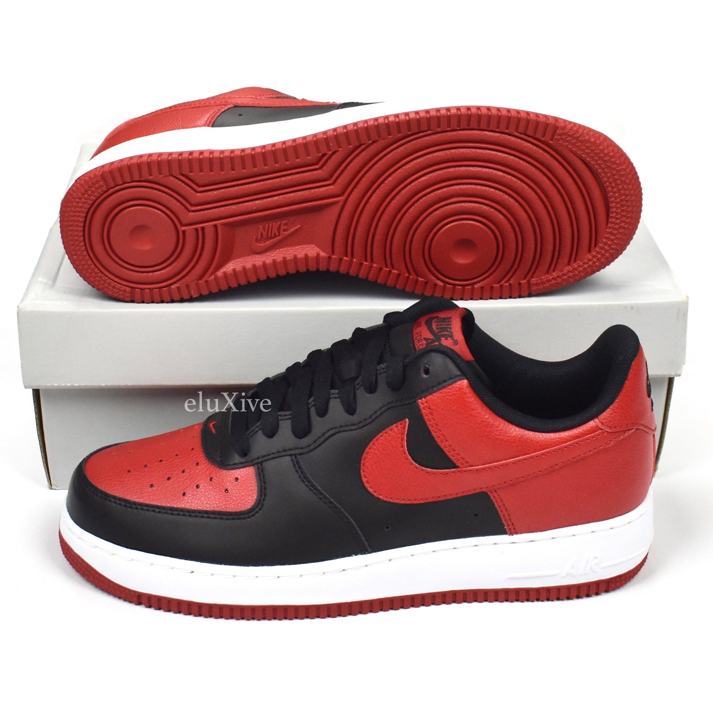 Nike - Air Force 1 Low 'Bred' (Black/Gym Red)