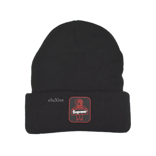 Supreme x Refrigiwear - Black Logo Patch Beanie
