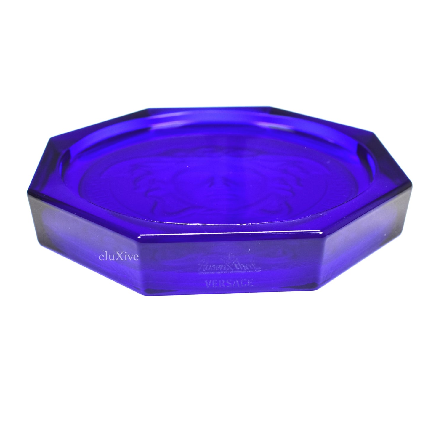 Versace - Blue Crystal Medusa Coaster / Ashtray