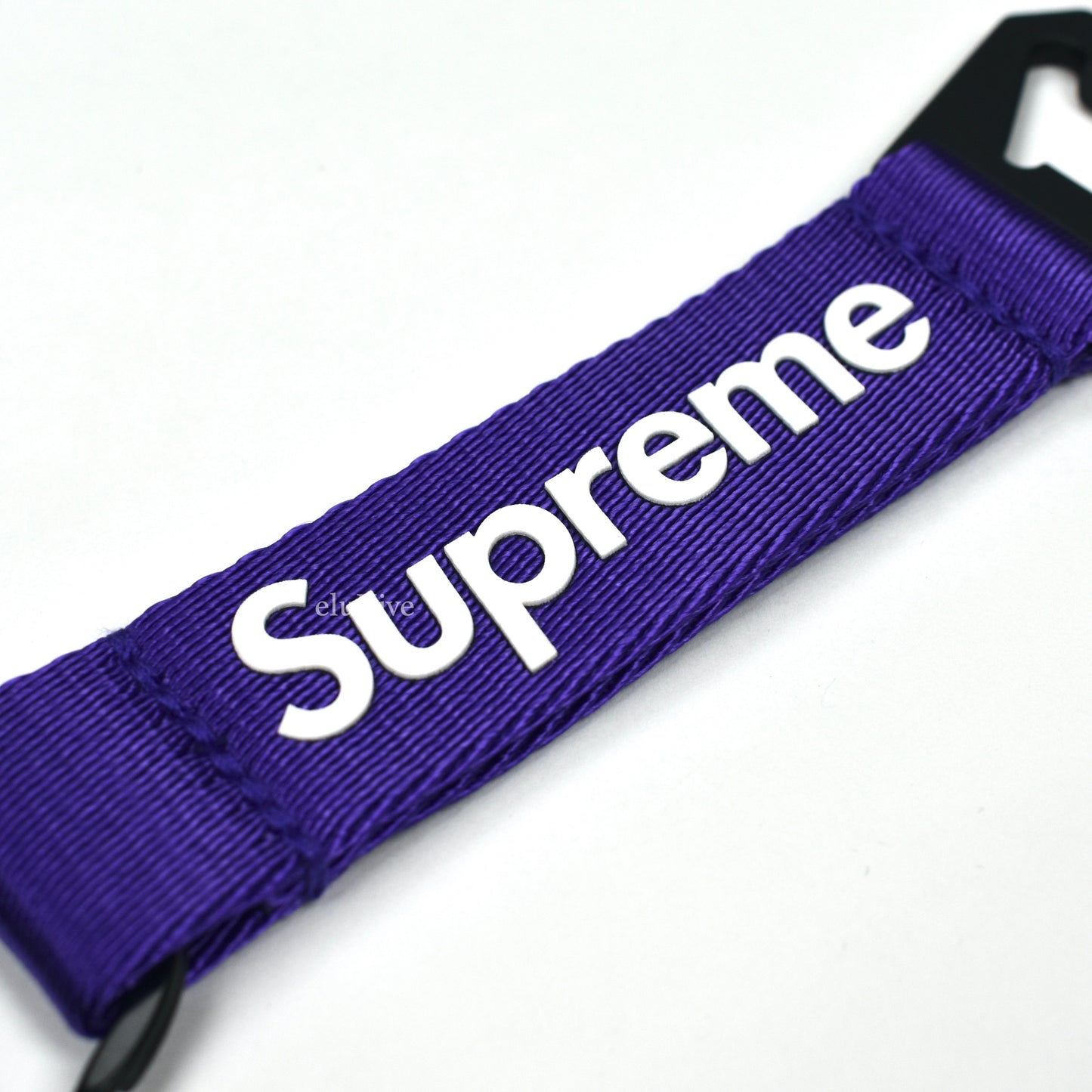 Supreme - Purple Box Logo Bottle Opener Webbing Keychain