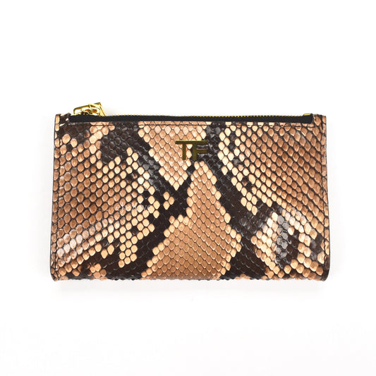 Tom Ford - Blush Exotic Python Double Zip Wallet