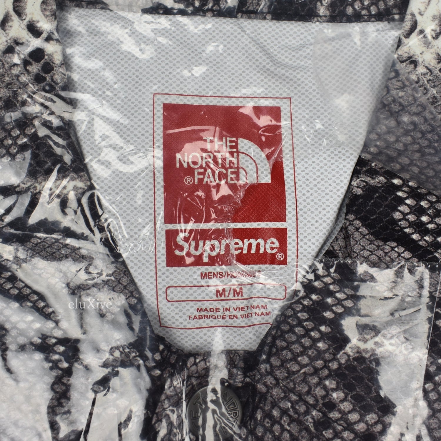 Supreme x The North Face - Snakeskin Print Coach's Jacket (Black