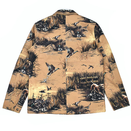 Supreme - Dogs and Ducks Print Chore Coat (Beige)