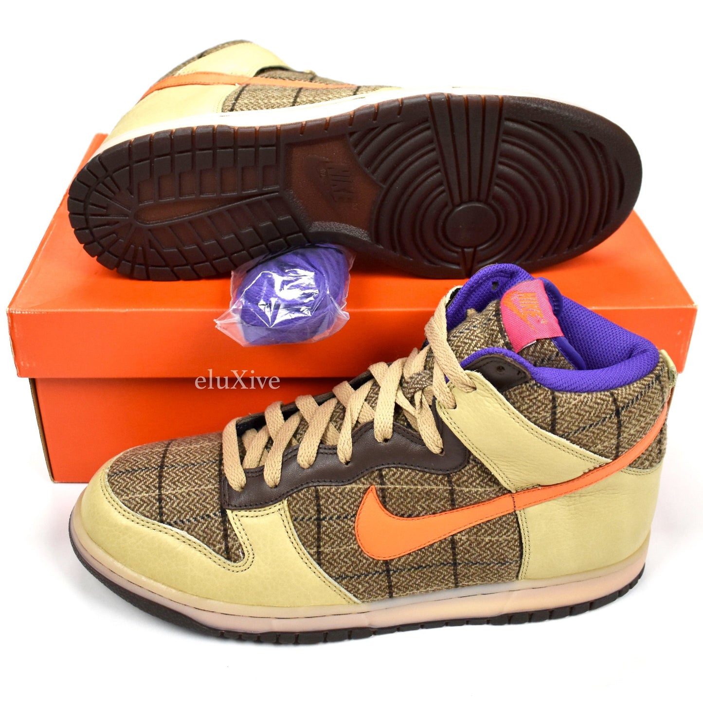 Nike - Dunk High Premium 'Tweed' (Beige/Purple/Orange)