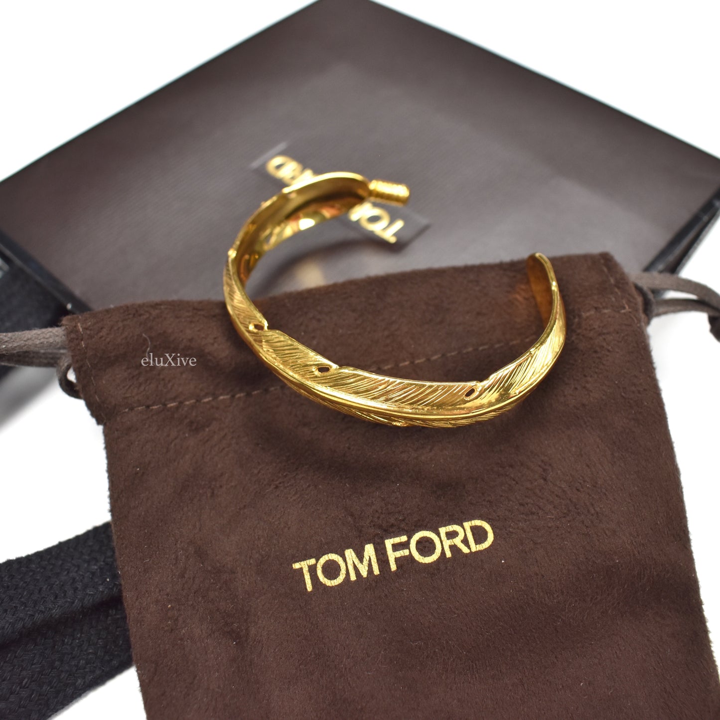 Tom Ford - Gold Tribal Feather Bracelet