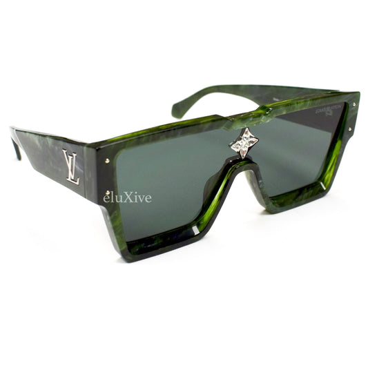 Louis Vuitton - Green Marble Cyclone Sunglasses