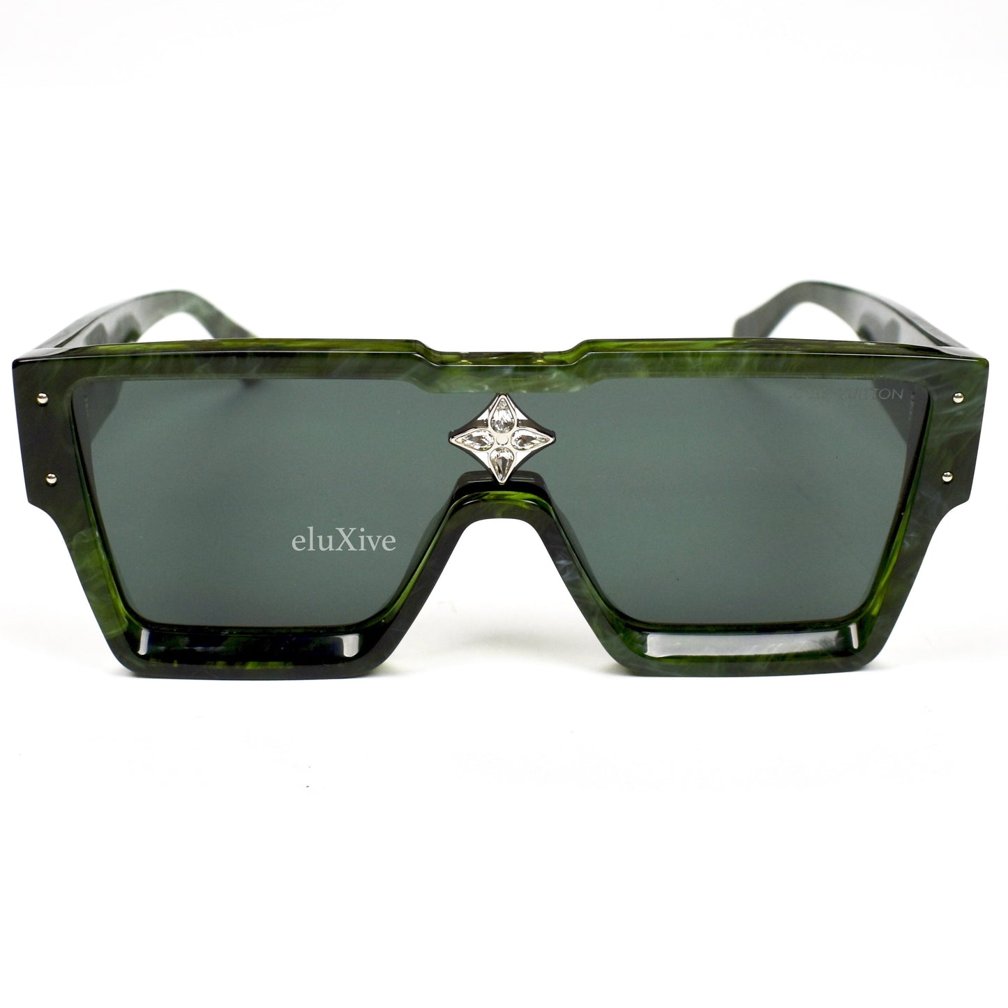LV 1.1 Millionaires Sunglasses Green Marble