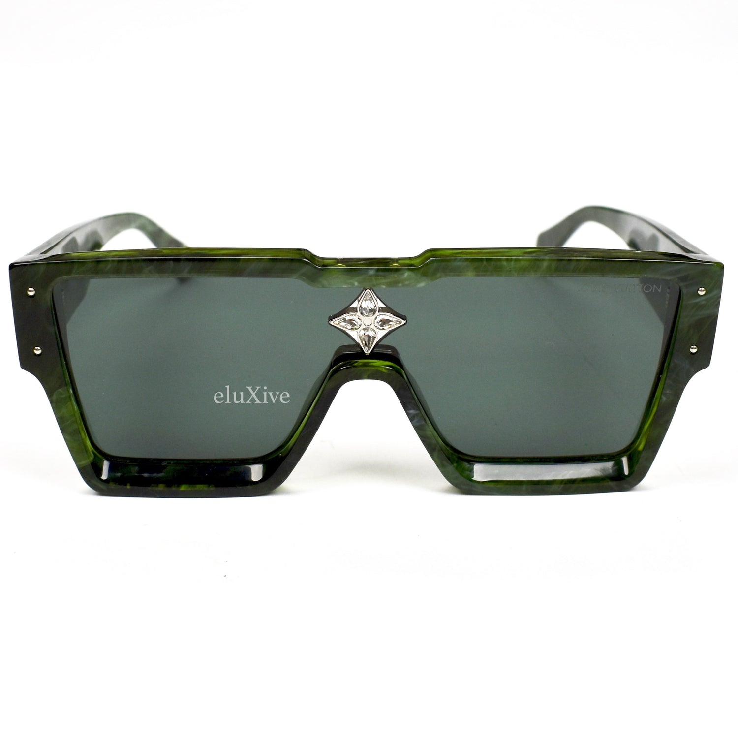 Louis Vuitton 2021 Cyclone Marble Sunglasses - Green Sunglasses