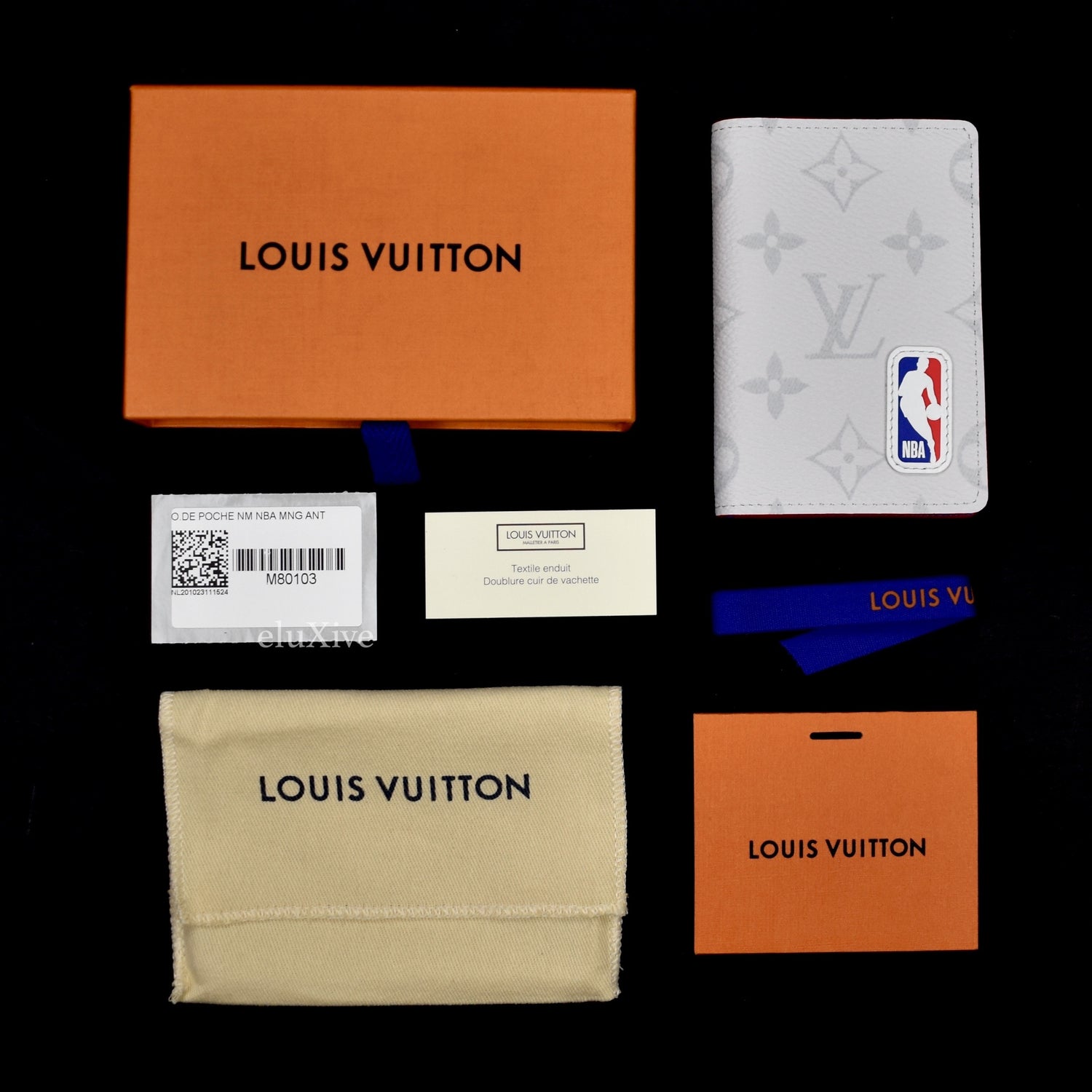 NWT Louis Vuitton Comics Logo Pocket Organizer Wallet White Men's SS23  AUTHENTIC
