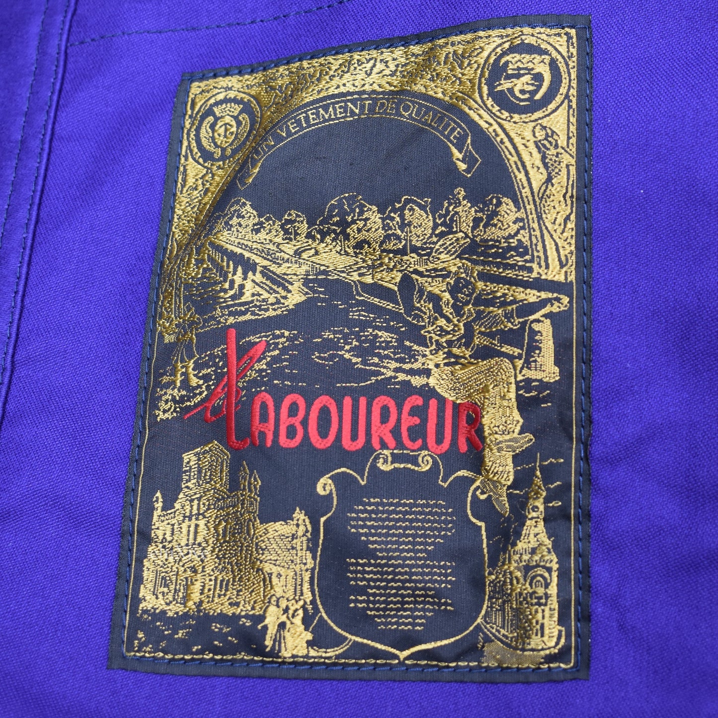 Comme des Garcons - Blue Logo Print Overcoat